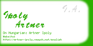ipoly artner business card